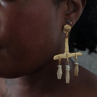 @rchive M@rket-T1 - LIMITED EDITION Desert Chimes 1.0 Bone Earrings - Final Sale