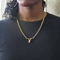 LN Sre Pale - Divine Time Single Bead Necklace -ships end of May