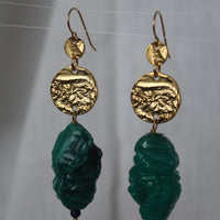 @rchive M@rket -T3 -  Super Rare - Plastic Japanese Bead Earrings with Reticulation Detail - final sale