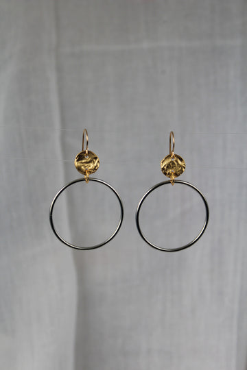 @rchive M@rket-T2 - LIMITED EDITION Small Two tone hoops - Final Sale