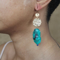 @rchive M@rket -T3 - Super Rare - Plastic Japanese Bead Earrings with Reticulation Detail - final sale