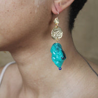 @rchive M@rket -T3 - Super Rare - Plastic Japanese Bead Earrings with Reticulation Detail - final sale
