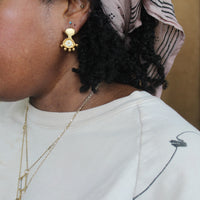 Limited Edition- In Harmony Petite Earrings - White Bone Earrings