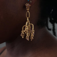 Lavender in Bloom Deluxe Chandelier Earrings