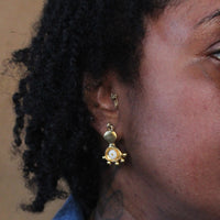 Limited Edition- In Harmony Petite Earrings - White Bone Earrings