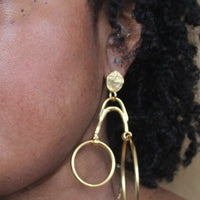 Double Dutch Double Hoop Earrings