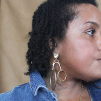 Double Dutch Double Hoop Earrings