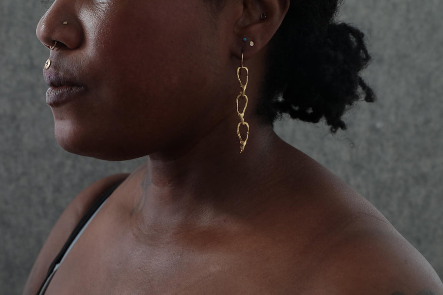 Chutes and Ladders Chain Link Earrings