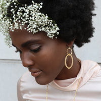Climbing Higher Double Oval Earring