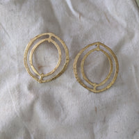 Lansana's Priestess Large Brass Post Earring - LN Remix