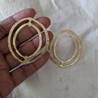 Lansana's Priestess Large Brass Post Earring - LN Remix