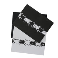 Black and White Stag Beetle Cards - Set of 6