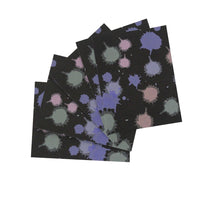 Black Watercolor Splash Notecards - Set of 12 - Black Multi