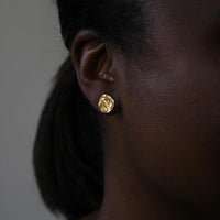 Medium Reticulated Vermiel Stud Post Earrings