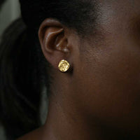 Medium Reticulated Vermiel Stud Post Earrings