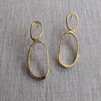 Return from Time Double Oval Earring
