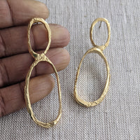 Return from Time Double Oval Earring