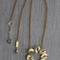 Organic Sculptured Gold Necklace