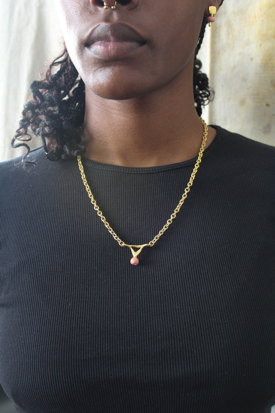 LN Sre Pale - Divine Time Single Bead Necklace -ships end of May