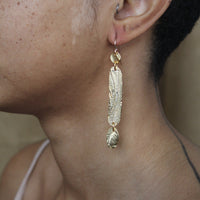 @rchive M@rket - T2 - Gold Bark Earrings - Final Sale