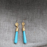 @rchive M@rket - T2 -Gilded Chime Single Drop Handpainted Earring - Choose from multiple colors - Final Sale
