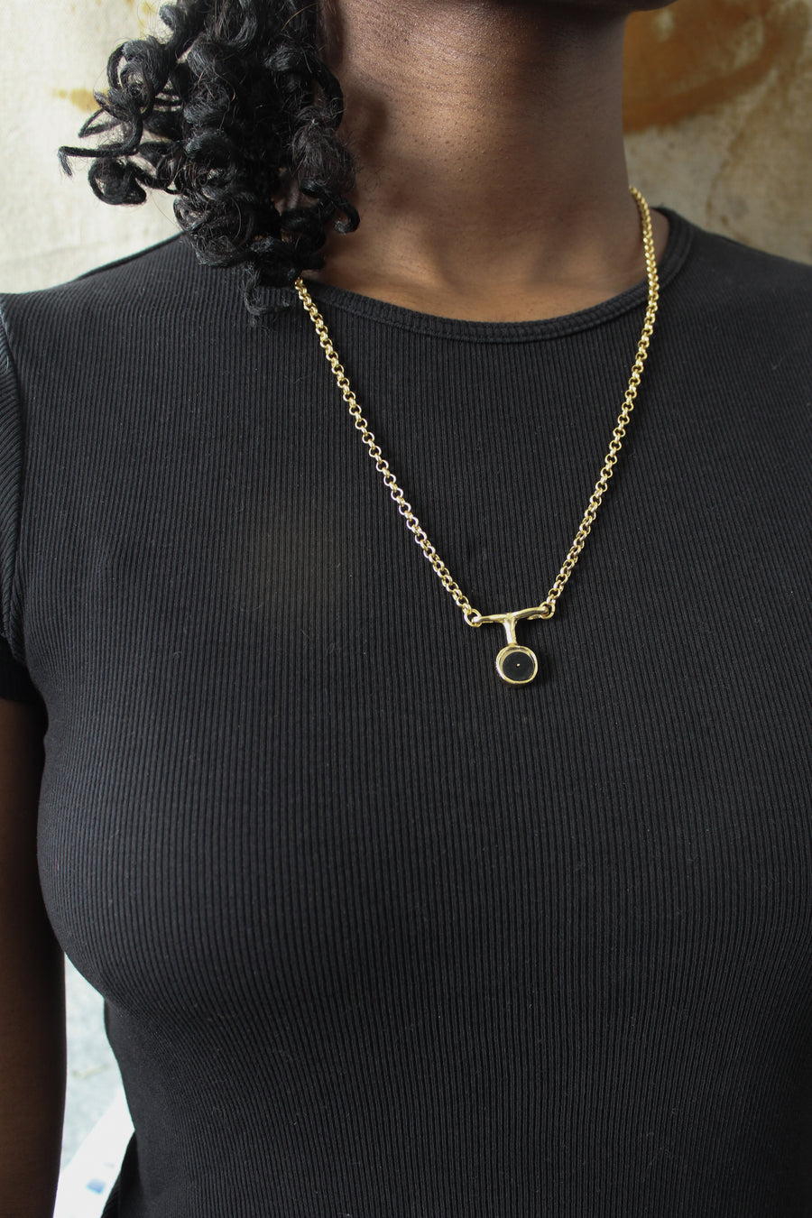 LN Sre Pale - The Bull's Eye Single Necklace -ships end of May