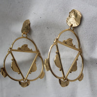 Hand of Trinity Dramatic Earrings