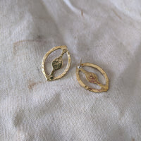 Lansana's Priestess Small Brass Post Earring - LN Remix