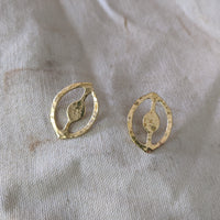 Lansana's Priestess Small Brass Post Earring - LN Remix