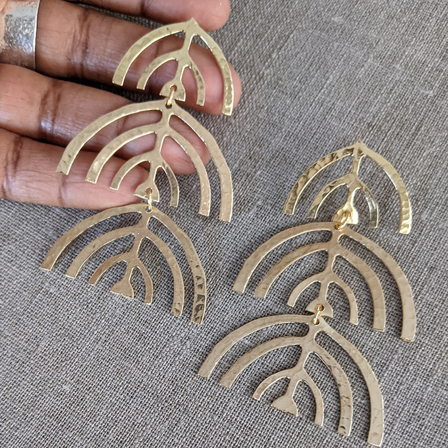 Live in the Light - Stacked  Circle Earring - LN Remix
