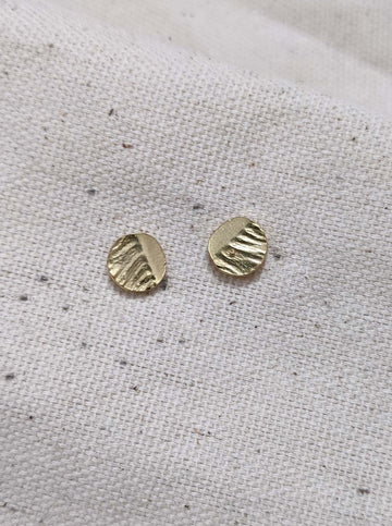 Tiny Vermeil Circle Stud Post Earrings