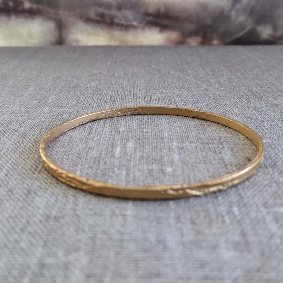 Alice Thin Hand Etched Bangle - One of a Kind- Listing for One Bangle Only