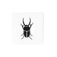 Black Stag Beetle 3x3 Mini Card Set of 12