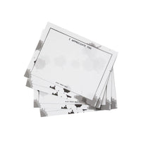 Grey Watercolor Splash Notecards - Set of 12 - Grey Multi
