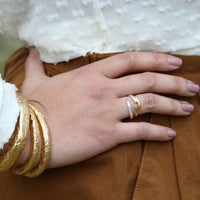 The Crossover Ring - Adjustable - Midi Ring