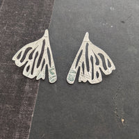 Edge of the Earth - Sterling Silver Wing Earrings