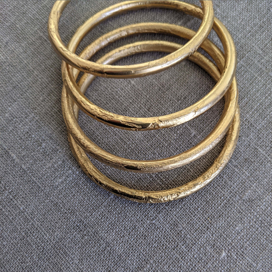 two tone fashion cz bracelet bangle pair – Karizma Jewels