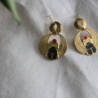 LN ReMix - Aurum Scarab Wing Earrings