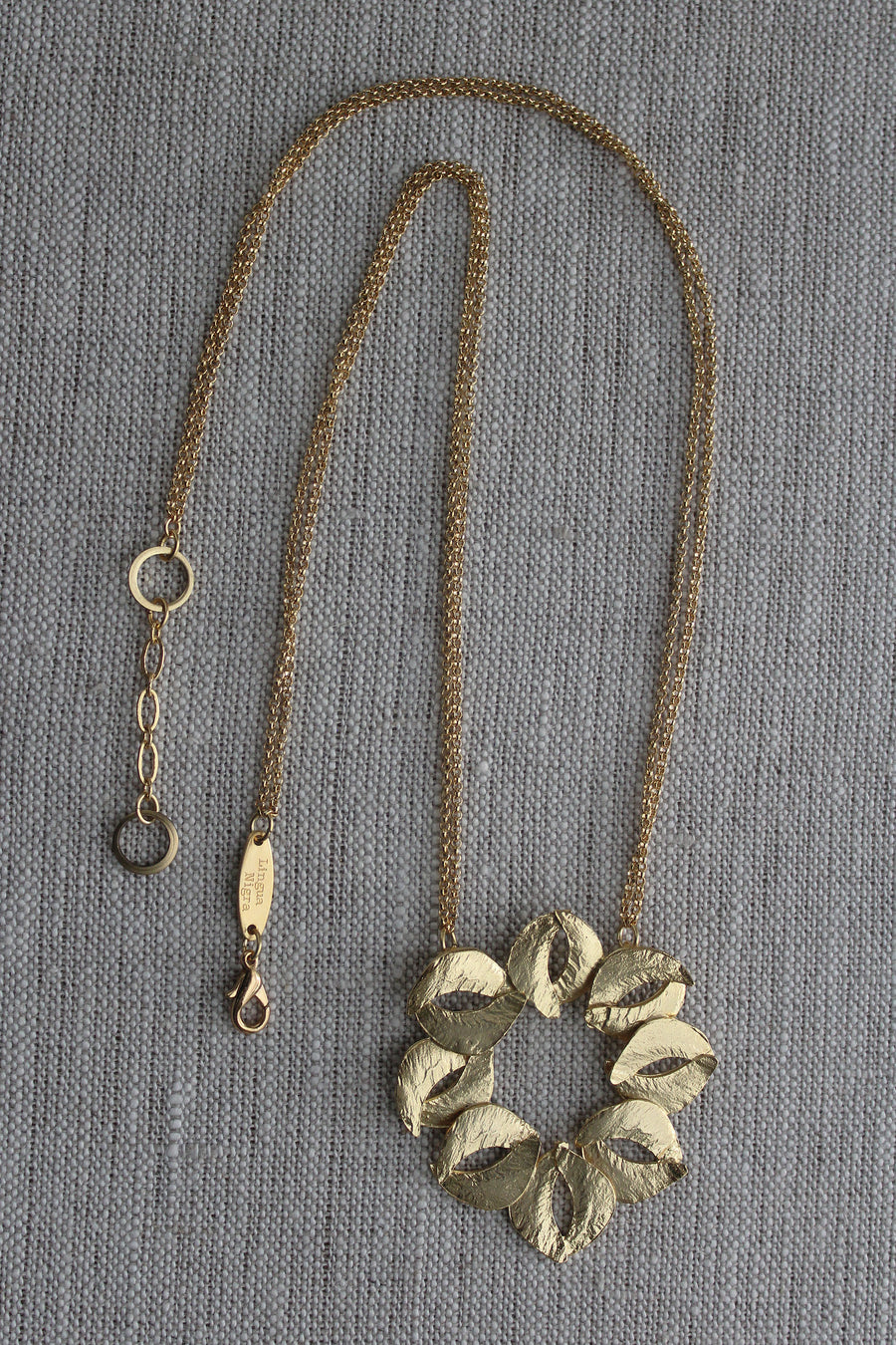Organic Sculptured Gold Necklace